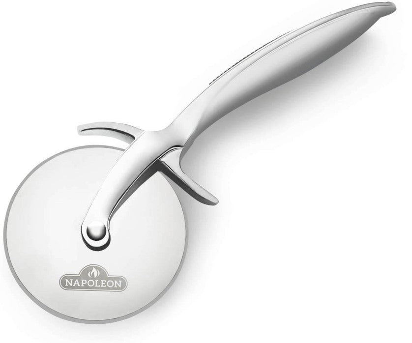 Napoleon PRO Pizza Cutter | Stainless Steel Wheel | Ergonomic Handle | Rubber Grip | Blade Guard | Dishwasher Safe | Durable Kitchen Tool | BBQ Accessory