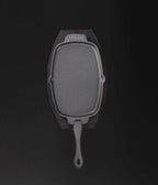 Napoleon Cast Iron Sizzle Platter | Porcelain-Coated Cast Iron | Wooden Server Included | Grill to Table BBQ Accessory UK | Caterbitz