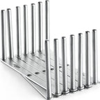 Expandable Rib Holder | Stainless Steel Rib Rack | BBQ Rib Holder | Holds Up to Six Racks | Grill Accessory UK | Caterbitz