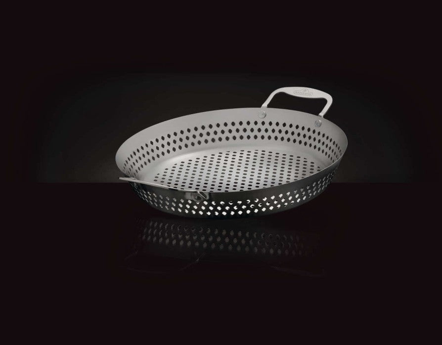 Napoleon Stainless Steel Grilling Wok with Perforated Design and Built-in Handles