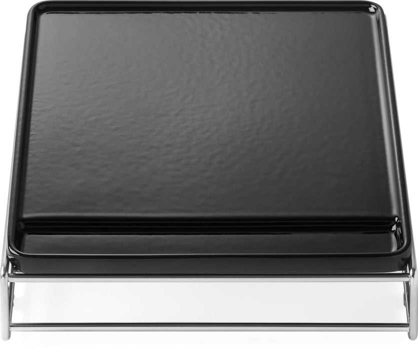 Napoleon Porcelain-Enameled Cast Iron Griddle | Integrated Grease Channels | Flat-Top Cooking | BBQ Accessory