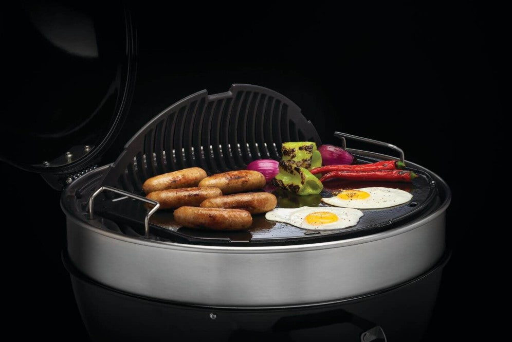 Napoleon Cast Iron Griddle | SIZZLE ZONE | Flat-Top Cooking | Integrated Grease Channels | Durable | BBQ Accessory