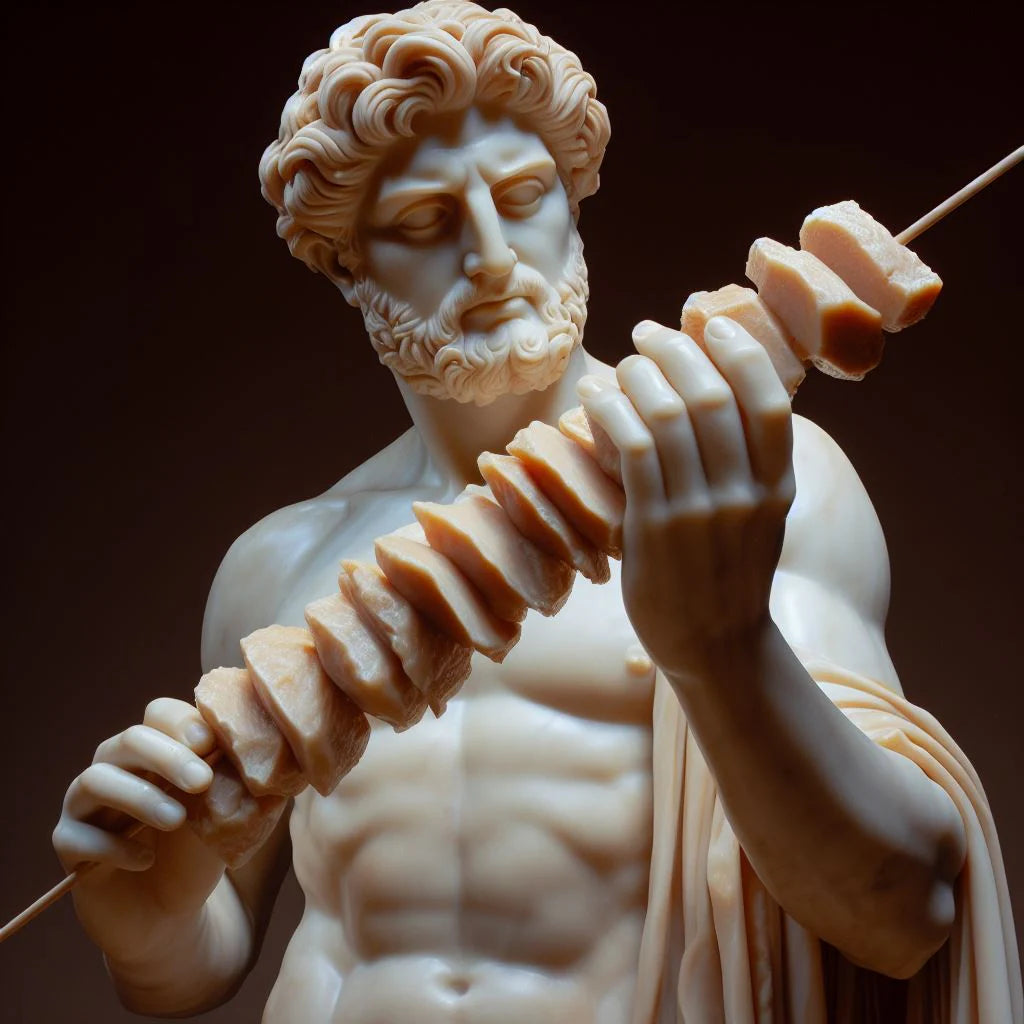 Smoke and Flame Greek Souvlaki Chicken Gyro